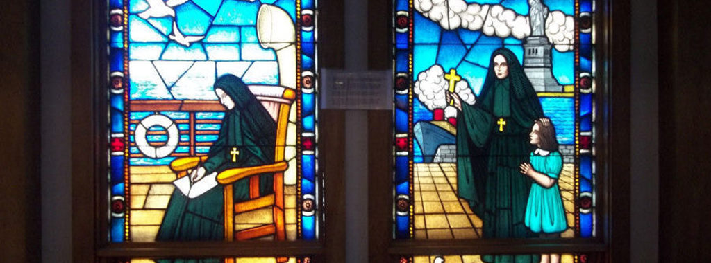 Mother Cabrini stained glass