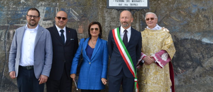 Pecetto naming street after Mother Cabrini